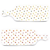 로엠디자인 서빙 도마 보드 2p 낙엽화이트 세트, 낙엽화이트, 도토리화이트, 1세트