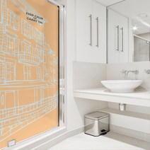 디자인수풀 샤워 윈도우 북유럽스타일 시트지 SW434, 혼합 색상