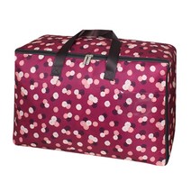 마켓감성 가정용 컬러패턴 옷이불 보관가방 특대형, 랜덤 발송, 1개