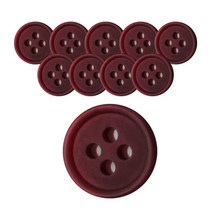 동화상가몰 DY와이셔츠 단추4 요크 무광 11.5mm, WINE, 10개입