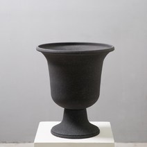 마쉬매리골드 러버플랜터 화분 03, 블랙워시