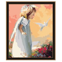 아이러브페인팅 DIY 명화그리기 40 x 50 cm, 아기천사와새