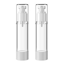 DM 뷰티 휴대용 펌프 스프레이 공병 플랫 진공 100ml, 혼합 색상, 2개입