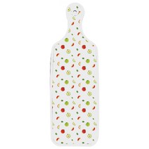 로엠디자인 양면 디자인 서빙 도마 보드 청록장미넝쿨, 사과씨, 1개