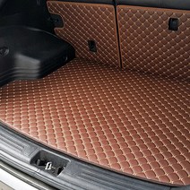 엑스원 카이만 퀼팅 레더 트렁크 매트 브라운, 현대자동차, 투싼ix, 현대