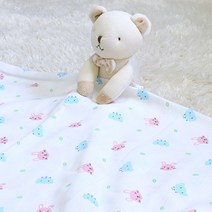 오즈맘 유아 여름블랭킷 110 x 110 cm, 토끼와코끼리