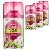 리빙굿 향그루 자동분사기, 280ml, 4개, 애플향