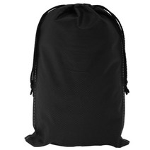 봄91 SYP 끈조리개 부직포 주머니 30 x 40 cm, 블랙, 5개입