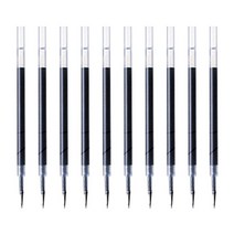 제브라 리필 UK 볼펜심 0.7mm, 블랙, 10개입
