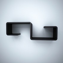 큐빅스 2 S벽선반, 블랙