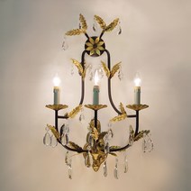 샛별하우스 웨딩 3등 벽등, 혼합 색상