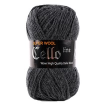 마마니트 첼로 뜨개실, 915 진회색, 1개