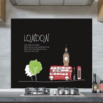 UVDS 런던여행 아트보드 블랙, 1개