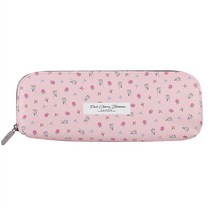 톡톡팬시 반달지퍼 꽃 필통, 핑크, 1개