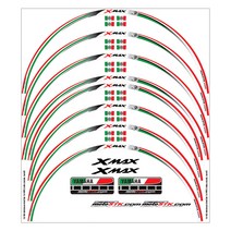 모토스티커 야마하NMAX 오토바이 휠스티커, XMAX 이태리, 1세트