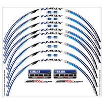 모토스티커 야마하NMAX 오토바이 휠스티커, NMAX SP BLUE, 1세트