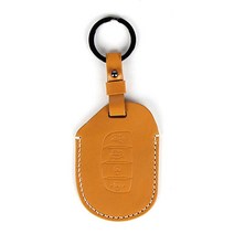 네임드컴퍼니 Origin 4버튼 가죽 스마트키 케이스 현대 H03 신형 올뉴투싼TL, 허니옐로우