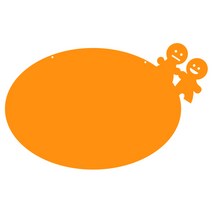 쿠 홈 인테리어 아크릴 메모 보드 MO 60 걸이형 오렌지 중, 1개