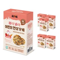 엘빈즈 바삭바삭 어린이 현미가케 빨강마을, 새우 + 당근 + 자색고구마 + 파프리카, 6개입