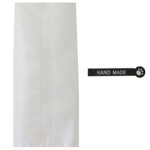 황씨네도시락 반투명M봉투 100p + 발바닥 핸드 메이드 스티커 블랙 100p, 1세트