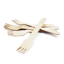 베스톰 나무포크 140 중, 1개입, 100개