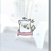 디자인수풀 컬러 안개시트 해피캣 01, 혼합 색상