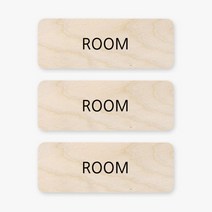 모두의팩토리 자작나무 영어 미니 도어사인 3p, 01.ROOM