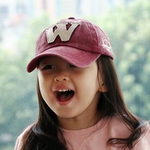 우주아이 여아용 W 빈티지 볼캡