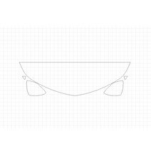 헥시스 쉐보레 크루즈 L 2018 PVC재질 HFM STRAIGHT A형 PPF보호필름, 1개