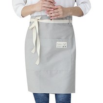 골드얀 베이직 솔리드 허리 앞치마, 그레이, 1개