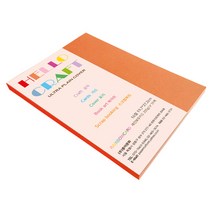 종이문화 레인보우카드 두꺼운 양면 카드지 16절 No.28 로얄오렌지, 55매