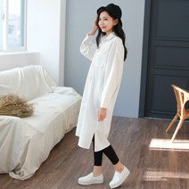 봉봉스토리 임산부 구름라떼롱 수유복 셔츠