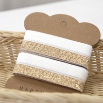 코하스아이디 바인딩 고무줄 20mm, 메탈골드, 3개입