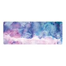 DM 알럽컴 마블 쉐입 장패드 80 x 30 cm, 핑크 + 블루, 1개