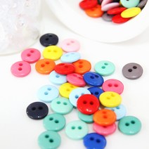 코하스아이디 두툼 쁘띠 앙팡 미니 컬러믹스버튼 10mm 12색 60p, 랜덤 발송, 1개