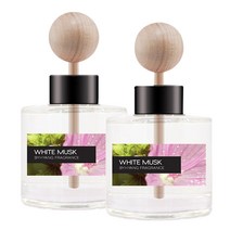더허브샵 바이향 오토모티브 차량용 디퓨져 50ml x 2p 세트, 화이트 머스크