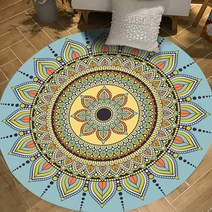 이지웜 플라워 원형 발매트, A-2