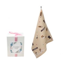 삼육오데이 DIY 돌답례품 수건 10p + 박스 10p + 리본 핑크 12p + 땡큐스티커 12p, 달달구리, 1세트