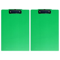 샤인아트 파티션 다용도걸이 서류철 클립보드 A4 60mm, 녹색, 2개입