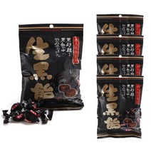 니씬 쿠로아메 흑설탕 사탕, 135g, 5개