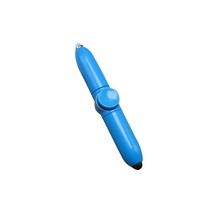 미니띠네 자이로 회전 LED 볼펜, 스카이블루, 1개