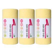 크로바몰 항균 하루수세미 60매, 옐로우, 3개