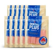 덴탈플러스 강아지 덴탈껌 100g, 딸기, 10개