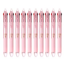 파이롯트 프릭션 슬림 3색 다색펜 0.38mm, 펄핑크, 10개입