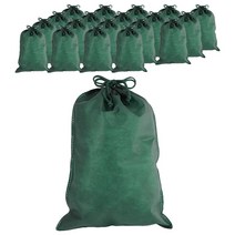 봄91 끈조리개 부직포백 25 x 35 cm, 그린, 20개입
