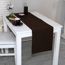 나산데코 테이블러너, 초코브라운 261-79, 6인용(220 x 30 cm)