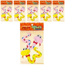 동기오피스 펠트아트지 접착식 2p x 6개, DF-1111 뱀