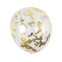파티팡 컨페티벌룬 30cm, 골드스타, 30개입
