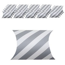 쁘띠팬시 스트라이프 오목 선물포장상자 DA8005, 혼합 색상, 30개입