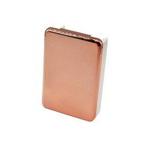 알럽뷰 2쌍 유광 미러 콘택트 렌즈 케이스, 로즈골드, 1개